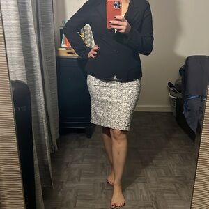 Retrology pattern print pencil skirt